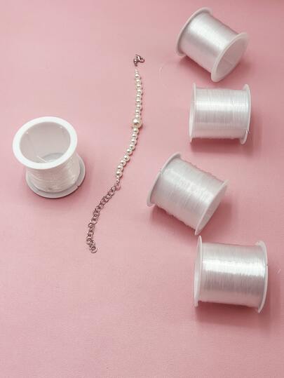 0.2/0.3/0.4/0.5/0.6mm High Strength Transparent Non-Elastic Fishing Line, Suitable For DIY Crafters, Can Be Used For Beading, Embroidery, Sewing, Cross-Stitch, Jewelry Making