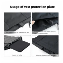 2pcs/Set, Available In 2 Thickness Options (1.5cm/0.59inch And 2cm/0.788inch) EVA Foam Pad Inserts, Suitable For JPC Hunting Vest Lining Or Training Vest Padding - Black - View 5
