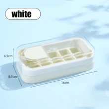 1 Piece Of Kitchen 10 Compartment Ice Making Box With Lid, No Need To Open Lid Ice Making Mold, Ice Mold Soft Rubber Self-Made Pressing Ice Compartment, Summer Ice Making Tool - Multicolor - View 10