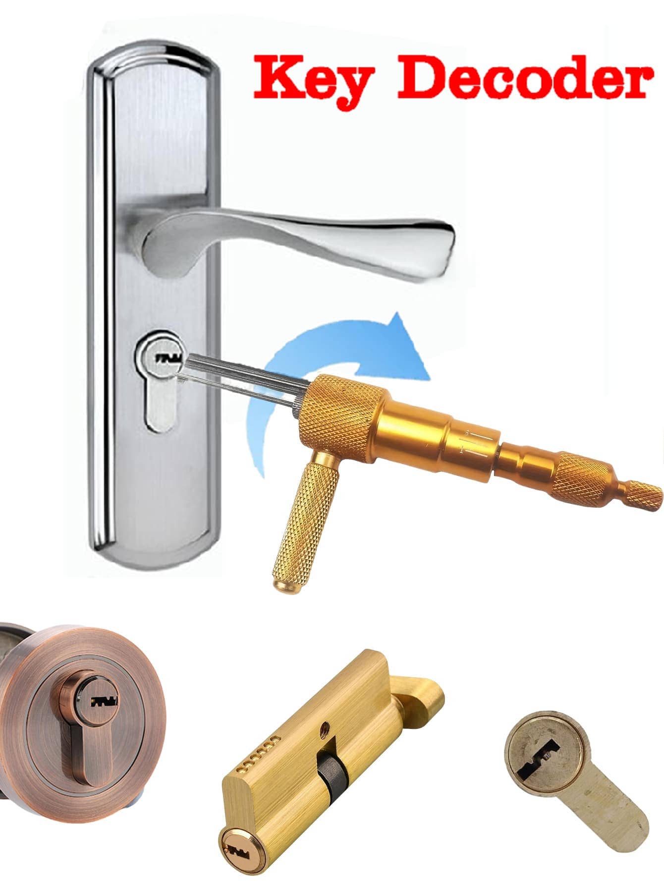 1pc Kaba Positioning Quick Unlock Tool, Lock Decoder, Locksmith Tool, Anti-Theft Door Unlock Tool, Home Emergency Tool