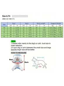 1pc Pet Transparent Raincoat With Rainbow Print - Blue - View 7