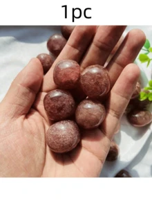 1pc Natural Agate Crystal Polished Stone, Suitable For Aroma Diffusion, Energy Healing, Rose Quartz, Smoky Quartz, Amethyst, Labradorite, Home Decor, Plants, Fish Tank, Fireproof Incense Stone - Multicolor - View 21