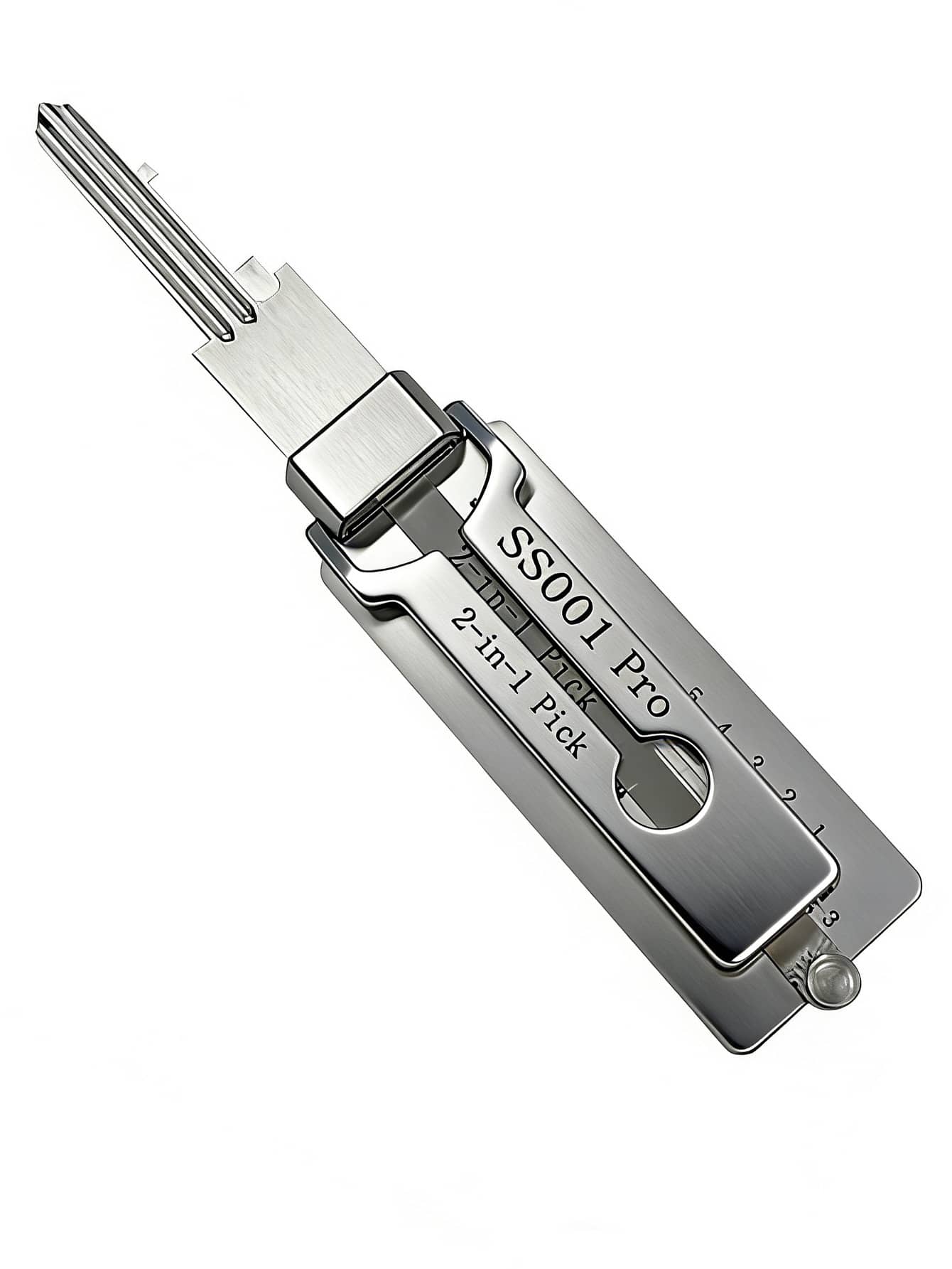 1pc 2-In-1 Lock Pick Set, Multi-Function Unlocking Tool, Reading & Unlocking Features, Civilian Lock Opening Tool, Home Emergency Tool, Locksmith Tool - A - View 1