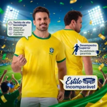Brazilian National Team Fan Jersey For The 2026 World Cup In Brazil - Cổ áo xanh truyền thống - Xem 5
