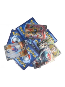 100pcs/Pack Rare English Version PVC Shiny Collectible Cards, Game Cards, Children Fans Collection - Multicolor - View 4