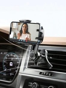 360° Rotatable Universal Car Phone Holder - Y-Shaped Adjustable Clip, Non-Blocking Air Circulation, Hands-Free Extended Phone Holder, Anti-Overheating, Suitable For All Smartphones - Air Vent Bracket - View 4