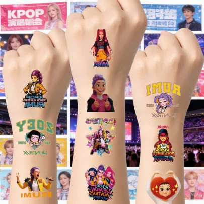20pcs/Pack Cartoon Witch Hunting Stickers, K-Pop High-End Colorful Cartoon Anime Graffiti Creative Stickers (Random Styles)