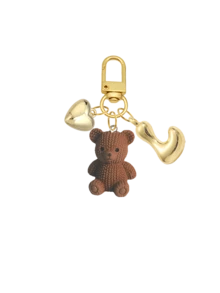 1个字母泰迪熊钥匙扣，金色泡泡字母A-Z钥匙圈，可爱泰迪熊吊坠，适合手提包、钱包、背包、旅行包，可作装饰钥匙扣，适用于健身房、教室、配对游戏、日常使用和礼物，是女士和女孩的时尚配饰，也是圣诞节、情人节、生日、返校季的完美礼物。 - 彩色 - 查看 13