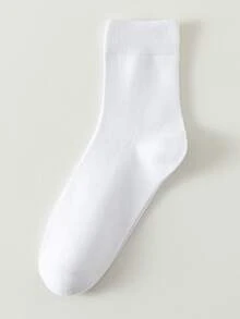 5 Pairs Men's Fine Knit Mid-Calf Socks, Comfortable Breathable Anti-Bacterial Non-Sweating - Multicolor - View 6