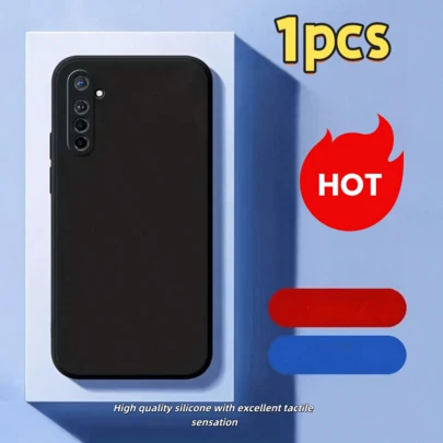 哑光黑手机壳，防油、防刮、易清洁，兼容 Realme 9 4G/ C11/ 12 Pro/ 11/ 10/ 8 5G/ 7i/ 7 4G/ 6/6s/ GT2/ GT Neo2T/ GT Neo 3/ GT Master 等型号。手机壳，防震手机壳，简约手机壳。