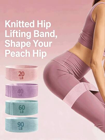 20-40-60-90 Bandas de estiramiento de Pilates, Bandas de estiramiento de yoga, Bandas de resistencia para acondicionamiento de glúteos, Bandas de moldeado de glúteos de Pilates, Anillos elevadores de glúteos, Bandas tejidas, Entrenamiento de estiramiento con peso