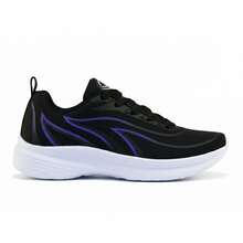Women's Comfortable, Lightweight, Breathable Athletic Shoes For Gym And Walking - 黑色/淡紫色 - 查看 6