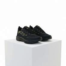 Women's Comfortable, Lightweight, Breathable Athletic Shoes For Gym And Walking - Black/Gold/Black - View 5