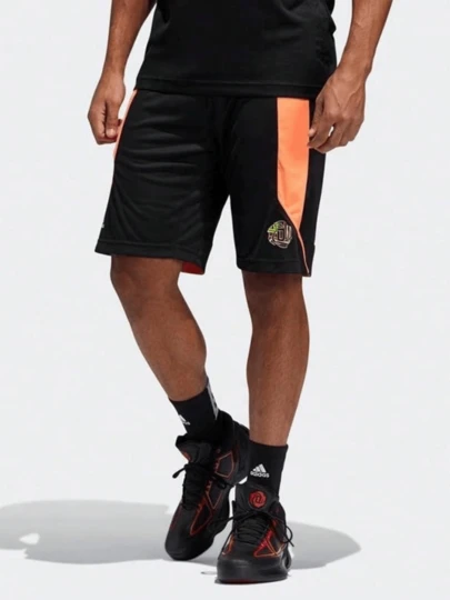  adidas 品牌Logo印花籃球運動短褲 男款