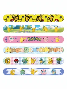 Pokemon New Clap Bracelet, PVC Material Pokemon Clap Bracelet, Pocket Monster Clap Bracelet - Multicolor - View 3