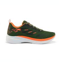 Women's Modern Lightweight Comfortable Athletic Shoes For Walking And Training - 綠/橙色 - 查看 5