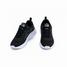 Women's Comfortable, Lightweight, Breathable Athletic Shoes For Gym And Walking - 黑/灰 - 查看 5