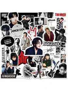 BT/S V JHOPE Stickers, Album Cards, Waterproof Sticker Set, Decorative Collage, Notebook Stickers, Phone Case Support Material, Collectible Stickers, Sticker Display Collection, Box Decoration Stickers - Multicolor - View 23