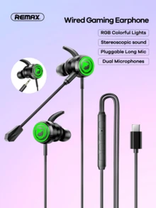 Remax RM-709A Gaming Wired Earphones With Detachable Mic - View 1