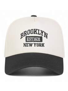 BONNY BOOM 1顶绣有“BROOKLYN NEW YORK”字样的撞色棒球帽/卡车帽，适合海滩、钓鱼、派对、高尔夫、乡村风格等场合，可作为礼物送给朋友，春夏秋冬四季皆宜，也适合度假、旅行等场合。 - 拼色黑色 - 查看 7