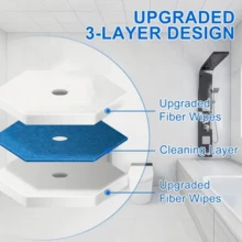 60-Pack Disposable Toilet Brush Cleaning Heads (Handle Not Included), Compatible With Most Brands Of Handles, Suitable For Cleaning And Hygiene; Upgraded Fiber Brush Replacement Pack, Suitable For Cleaning Toilets. - 60 chiếc [Không bao gồm bộ điều khiển] - Xem 6