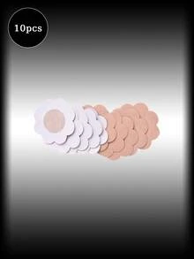 2片双面自粘V型胸垫，可重复使用，隐形加厚罩杯，适用于泳装 - 彩色 - 查看 24