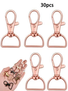 5/10/20/30/45/60Pcs Swivel Clasps Keychain Hooks D Ring Clips Lanyard Hardware For Keychain Making Lanyard Wallet DIY Craft Supplies - Keychain - View 26