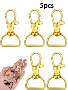 5/10/20/30/45/60Pcs Swivel Clasps Keychain Hooks D Ring Clips Lanyard Hardware For Keychain Making Lanyard Wallet DIY Craft Supplies - Keychain - View 19