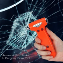 1 件装二合一安全锤多功能汽车救援锤、逃生锤、破窗器，带嵌入式钩刃，可切割安全带 - 多色 - 查看 5