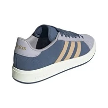 Adidas Grand Court Base 00s Comfortable, Versatile, Durable Low-Top Sneakers, Unisex, Gray-Blue - 灰藍色 - 查看 4