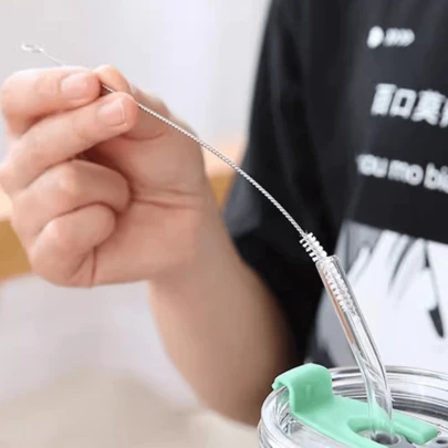 5pcs Straw Cleaning Brush, A Reusable Ultra Long Cleaning Brush Suitable For 14 Ounce, 20 Ounce, 30 Ounce, And 40 Ounce Cups, Suitable For Cleaning All Plastic, Glass, Stainless Steel, And Silicone Straws.