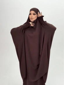 1pc Plain Simple Headscarf Hijab, Skin-Friendly Breathable For Daily Wear - Multicolor - View 7