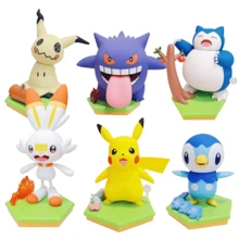 pokemon 6款正版宝可梦发条可动系列手办玩具，包括皮卡丘、谜拟Q、波加曼等动漫人物，桌面摆件模型，收藏玩具，原装盒 - 彩色 - 查看 3