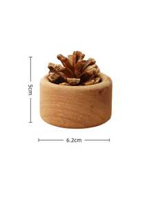 Set de difusor de coche de madera - Difusor de aromaterapia de madera redondo, sin llama ni batería, soporte de aceites esenciales para coche, hogar, oficina - A - Ver 7