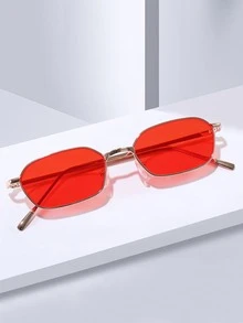 Gafas de metal retro versátiles y de moda para hombres - Gris Oscuro - Ver 16