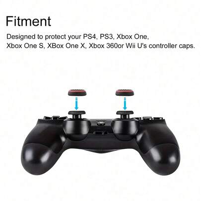 Gamepad Joystick Cap Passar PS 4/PS För PS 4 Hög Analog Stick PS 5 Joystick Controller Performance Command Stick Game Silikonkåpa, Kompatibel