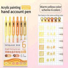 6/36/54/72/90 Colors Retractable Acrylic Paint Pen Set - Gel Pens (0.7mm), Acrylic Paint Markers, Ballpoint Pens, Liners, Highlighters, Suitable For Vibrant Color Writing And Sketching, Smooth Writing, Applicable For Painting, Marking, Student Notes, Handbook Making, Office Use - Multicolor - View 13