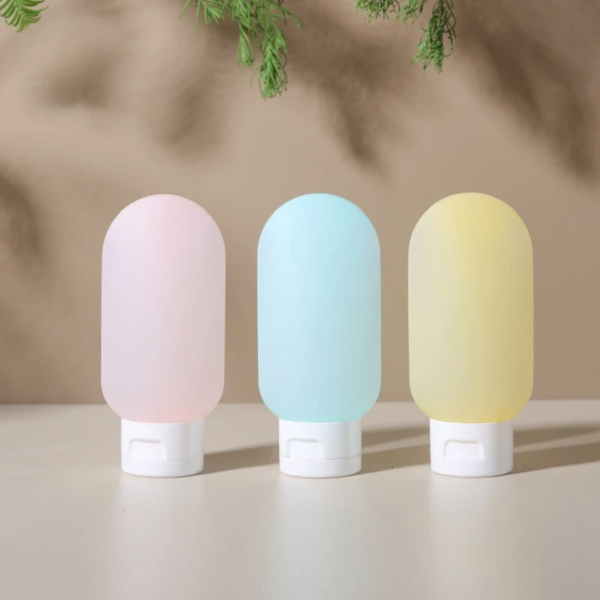 Macaron Color Travel Refillable Bottle Set, High-Quality PP Material, Portable Toiletries Refill Bottles For Business Trip And Travel, Durable And Compact, Minimalist Style, Leak-Proof Design, Reusable, With Bag And Labels Included