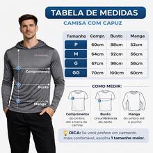 Men's UV Sun Protection Shirt With Hood, Long Sleeves - 黑色 - 查看 5