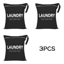 Túi đựng đồ giặt du lịch cỡ lớn, túi đựng đồ ướt và khô, túi dây rút đựng quần áo bẩn có thể giặt được, thích hợp cho quần áo tập gym, đồ bơi, đồ tập yoga, có các màu xanh dương, hồng, đen, xám. - Mẫu chữ cái - Xem 25