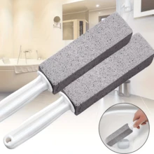 1pc Pumice Stone Scouring Stick | Effectively Erases Limescale Stains, Hard Water Rings, Calcium Buildup, And Rust - Ideal For Toilet Bowl Cleaning, Tile, Bath, And Kitchen With Ergonomic Handle - Pumice Brush - View 4