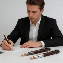 1支装高级金属走珠笔 - 理想的商务礼品，适合军事爱好者、丈夫和父亲，也适合作为办公用品和礼品，配有0.5毫米黑色笔芯。 - 槍型金屬筆 - 查看 7