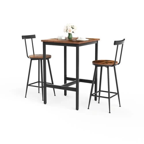 Dining Table & Chair Sets - Rustic Brown - View 1