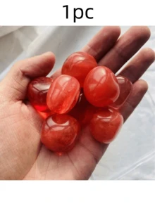 1pc Natural Agate Crystal Polished Stone, Suitable For Aroma Diffusion, Energy Healing, Rose Quartz, Smoky Quartz, Amethyst, Labradorite, Home Decor, Plants, Fish Tank, Fireproof Incense Stone - Multicolor - View 17