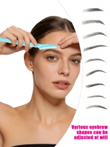 12pcs Women Eyebrow Razor, Facial & Body Hair Trimmer, Shaver, Covered Eyebrow Grooming Mini Beauty Tool Kit - Multicolor - View 5