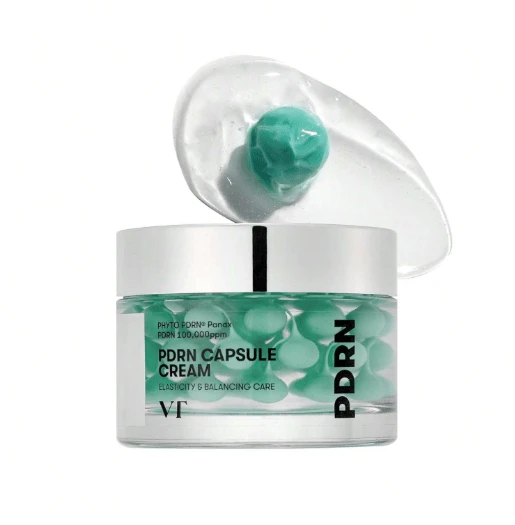 VT PDRN Capsule Cream 100 50ml | Korean Glow Moisturizer With Peptide Complex And Plumping Gel Capsules, Firming Radiance Boosting K-Beauty Skincare - 50ml - 查看 1