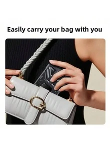 360° Rotatable Foldable Phone Stand, Heavy-Duty Metal Walnut Grain Desktop Holder, Compatible With IPhone & Android, Portable Travel Desk Organizer - Multicolor - View 8