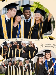Customized Graduation Sash Personalize Ribbon Image And Text Graduation Honor With Photo And Name Honor Sash Decoration Graduation Gift - Multicolor - View 6