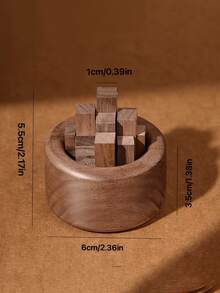 Set de difusor de coche de madera - Difusor de aromaterapia de madera redondo, sin llama ni batería, soporte de aceites esenciales para coche, hogar, oficina - A - Ver 4