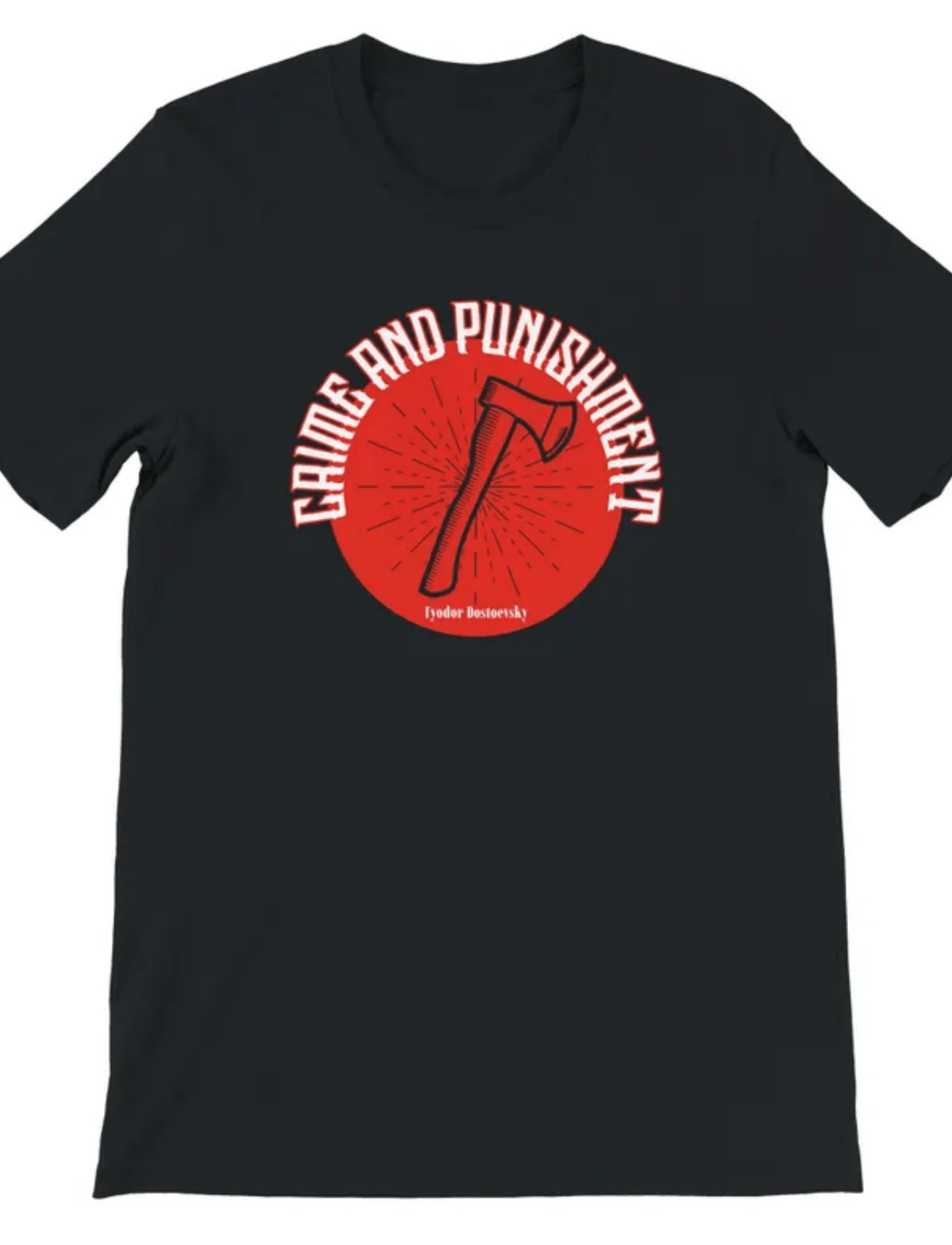 Classic Literature T-Shirt - Crime And Punishment - màu đen - Xem 1